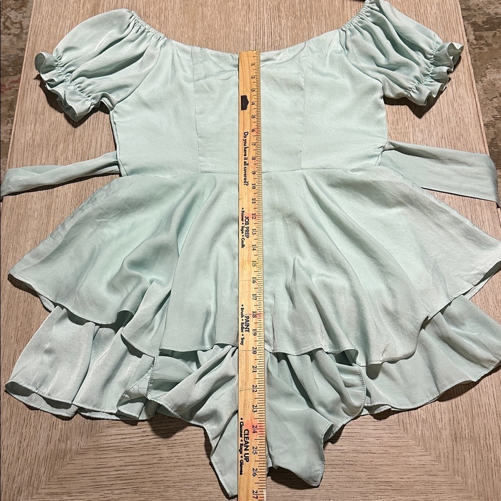 Balance Collection Light Green Ruffle Romper - Picture 12 of 14